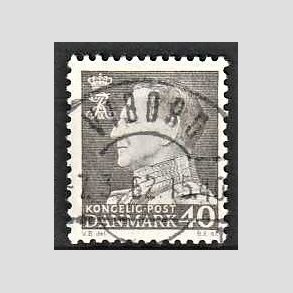 FRIMRKER DANMARK | 1961-62 - AFA 396 - Fr. IX 40 re gr - Pragt Stemplet Viborg