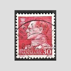 FRIMRKER DANMARK | 1961-62 - AFA 394 - Fr. IX 30 re rd - Lux Stemplet 