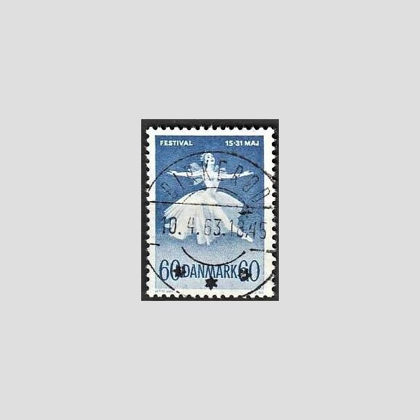 FRIMRKER DANMARK | 1962 - AFA 406 - Ballet og musik - 60 re bl - Pragt Stemplet Birkerd