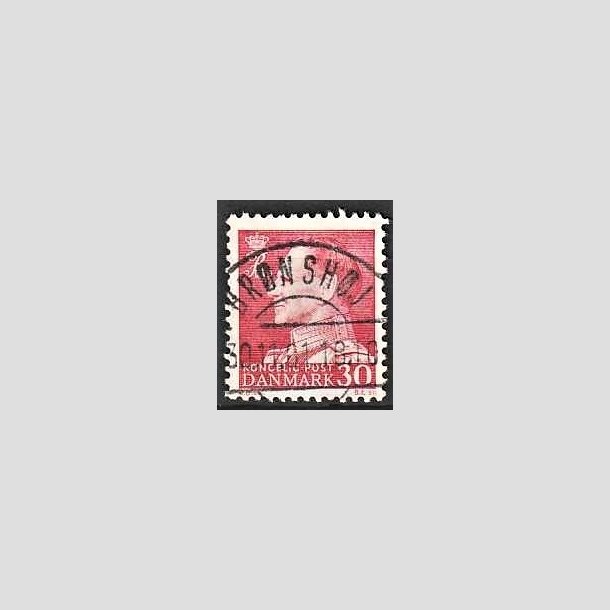 FRIMRKER DANMARK | 1961-62 - AFA 394 - Fr. IX 30 re rd - Lux Stemplet Brnshj