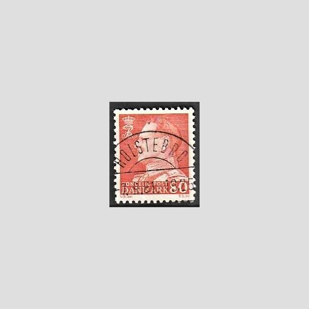 FRIMRKER DANMARK | 1961-62 - AFA 400 - Fr. IX 80 re orangegul - Lux Stemplet 