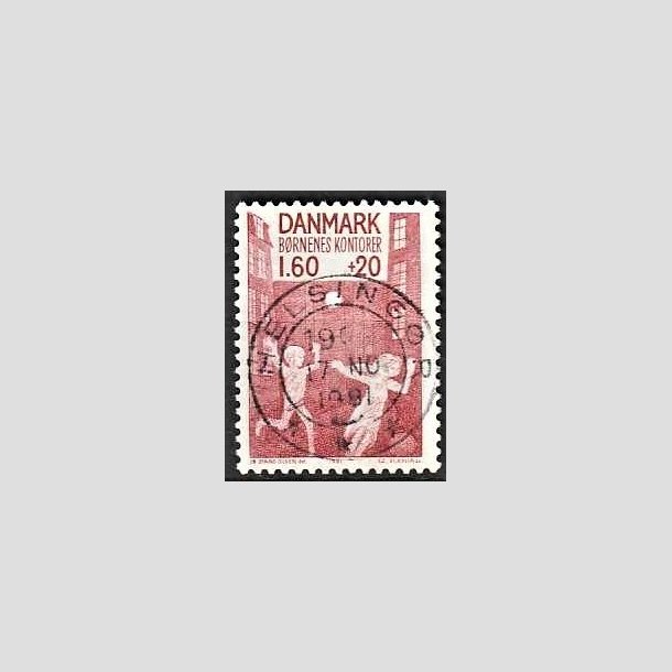 FRIMRKER DANMARK | 1981 - AFA 718 - Brnenes Kontor - 1,60 Kr. + 20 re rd - Pragt Stemplet Helsingr