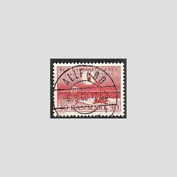 FRIMRKER DANMARK | 1960 - AFA 386 - Fyr & Vagervsnet 400 r - 30 re rd - Pragt Stemplet Allerd