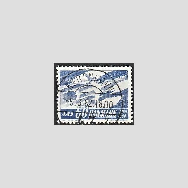 FRIMRKER DANMARK | 1961 - AFA 391 - SAS 10 rs jubilum - 60 re bl - Lux Stemplet