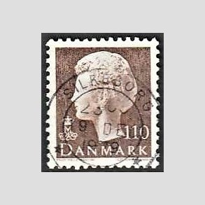 FRIMRKER DANMARK | 1979 - AFA 677 - Dronning Margrethe - 110 re brun - Pragt Stemplet