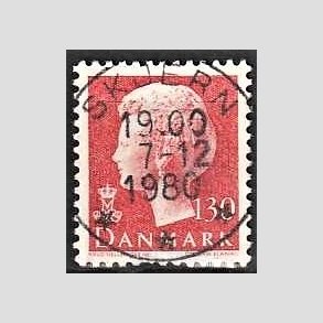FRIMRKER DANMARK | 1979 - AFA 678 - Dronning Margrethe - 130 re rd - Pragt Stemplet
