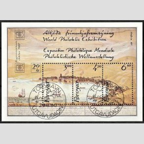 FRIM�RKER F�R�ERNE | 1986 - AFA 133-35 - Hafnia 87 - Miniark flerfarvet - Stemplet