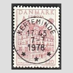FRIM�RKER DANMARK | 1978 - AFA 658 - Europam�rker - 1,20 Kr. r�d - Pragt Stemplet Kerteminde