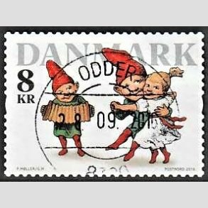 FRIM�RKER DANMARK | 2016 - AFA 1884 - Nisser - 8,00 kr. flerfarvet - Pragt Stemplet