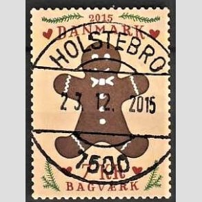 FRIM�RKER DANMARK | 2015 - AFA 1835 - Bagv�rk - 7,00 Kr. kagemand - Pragt Stemplet Holstebro