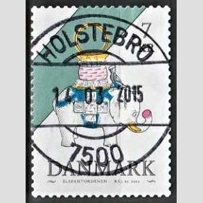 FRIM�RKER DANMARK | 2015 - AFA 1812 - Danske ordener - 7,00 Kr. flerfarvet - Pragt Stemplet Holstebro