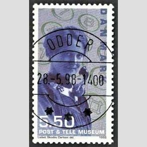 FRIM�RKER DANMARK | 1998 - AFA 1178 - Post og Tele museet - 5,50 Kr. flerfarvet - Pragt Stemplet Odder