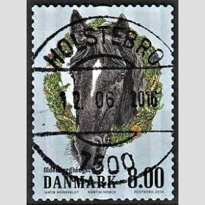 FRIM�RKER DANMARK | 2016 - AFA 1849 - G�rdens dyr - 8,00 Kr. hest - Pragt Stemplet