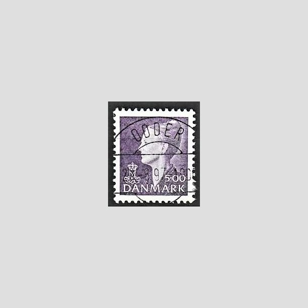 FRIMRKER DANMARK | 1997 - AFA 1154 - Dronning Margrethe - 5,00 Kr. Violet - Lux Stemplet Odder