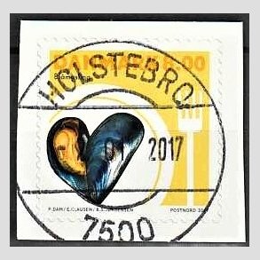 FRIM�RKER DANMARK | 2017 - AFA 1889 - Skaldyr - 8,00 kr. flerfarvet - Pragt Stemplet