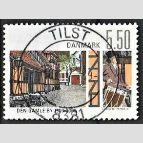 FRIM�RKER DANMARK | 2009 - AFA 1563 - Den gamle by - 5,50 Kr. flerfarvet - Pragt Stemplet