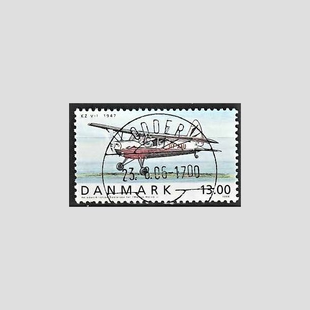 FRIMRKER DANMARK | 2006 - AFA 1481 - Ellehammer - 13,00 Kr. flerfarvet - Pragt Stemplet Odder