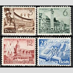 FRIM�RKER TYSK RIGE: 1940 | AFA 734-37 | Leipzig messe. - 3 - 25 pf. - Postfrisk