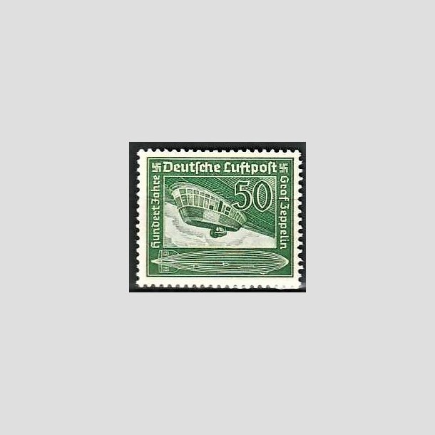 FRIMRKER TYSK RIGE: 1938 | AFA 665 | Zeppelin 100 r - 50 pf. - Postfrisk