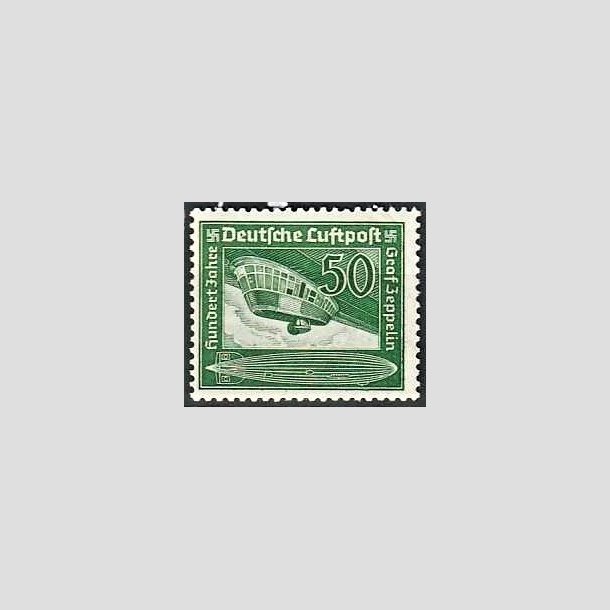 FRIMRKER TYSK RIGE: 1938 | AFA 665 | Zeppelin 100 r - 50 pf. - Postfrisk