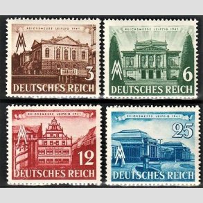 FRIM�RKER TYSK RIGE: 1941 | AFA 759-62 | Leipzig messe. - 3 - 25 pf. - Postfrisk