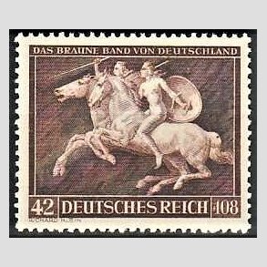 FRIM�RKER TYSK RIGE: 1941 | AFA 775 | Brune b�nd - 42 + 108 pf. - Postfrisk