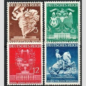 FRIM�RKER TYSK RIGE: 1941 | AFA 763-66 | Wien messe. - 3 - 25 pf. - Postfrisk