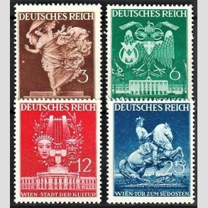 FRIM�RKER TYSK RIGE: 1941 | AFA 763-66 | Wien messe. - 3 - 25 pf. - Postfrisk