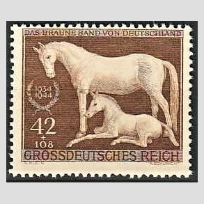 FRIM�RKER TYSK RIGE: 1944 | AFA 894 | Brune b�nd - 42 + 108 pf. - Postfrisk