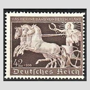 FRIM�RKER TYSK RIGE: 1940 | AFA 742 | Brune b�nd - 42 + 108 pf. - Postfrisk