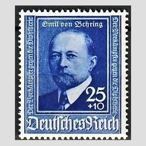 FRIM�RKER TYSK RIGE: 1940 | AFA 756 | Emil von Behring. - 25+10 pf. - Postfrisk