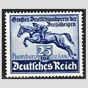 FRIM�RKER TYSK RIGE: 1940 | AFA 741 | Hamburg Derby - 25 + 100pf. - Postfrisk