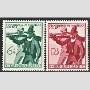 FRIM�RKER TYSK RIGE: 1944 | AFA 889,890 | Landsskydning i Innsbruck - 6+4 + 12+8 pf. - Postfrisk