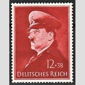 FRIM�RKER TYSK RIGE: 1941 | AFA 767 | Hitlers 52 �rs f�dselsdag - 12+38 pf. - Postfrisk