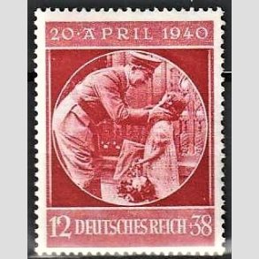 FRIM�RKER TYSK RIGE: 1940 | AFA 739 | Hitlers 51 �rs f�dselsdag - 12 + 38 pf. - Postfrisk