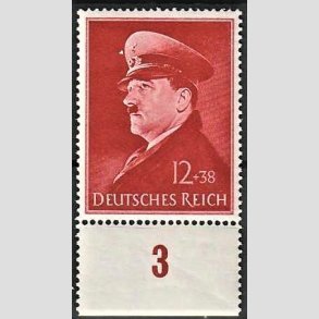 FRIM�RKER TYSK RIGE: 1941 | AFA 767 | Hitlers 52 �rs f�dselsdag - 12+38 pf. - Postfrisk