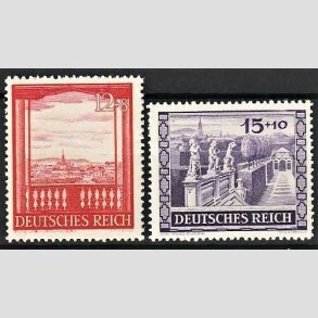 FRIM�RKER TYSK RIGE: 1941 | AFA 795,796 | Wien messe. - 12 + 15 pf. + (8,10 pf.) - Postfrisk