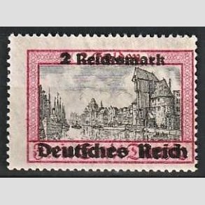 FRIM�RKER TYSK RIGE: 1939 | AFA 724 | Danzig med overtryk - 2 rm./2 g. - Postfrisk