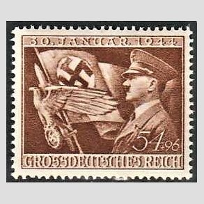 FRIM�RKER TYSK RIGE: 1944 | AFA 860 | 30. januar - 54 + 96 pf. brun - Postfrisk