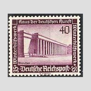 FRIM�RKER TYSK RIGE: 1936 | AFA 637 | N�dhj�lp. - 40+35 pf. - Postfrisk