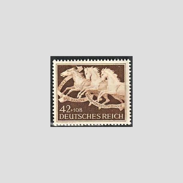 FRIMRKER TYSK RIGE: 1942 | AFA 810 | Brune bnd - 42+108 pf. brun - Postfrisk