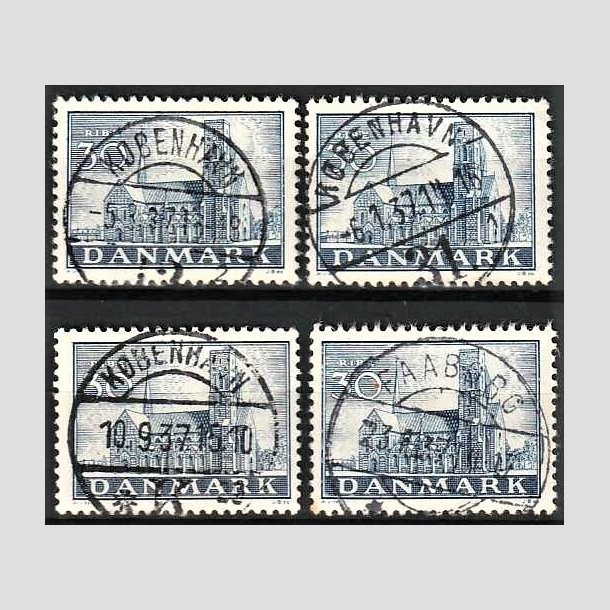 FRIMRKER DANMARK | 1936 - AFA 233 - Reformationen 30 re bl x 4 - Lux Stemplet