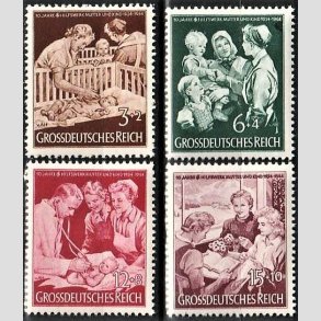 FRIM�RKER TYSK RIGE: 1944 | AFA 864-67 | Velg�renhedsm�rker. - 3+2 pf. - 15+10 pf. - Postfrisk