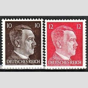 FRIM�RKER TYSK RIGE: 1943 | AFA 823,824 | Bogtryk. - 10 + 12 pf. - Postfrisk