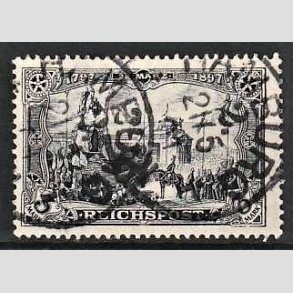 FRIM�RKER TYSK RIGE: 1900 | AFA 65 | REICHPOST - 3 mk. m�rkviolet - Stemplet