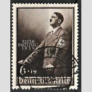 FRIM�RKER TYSK RIGE: 1939 | AFA 696 | Partidag - 6 + 19 pf. - Stemplet