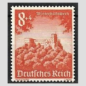 FRIM�RKER TYSK RIGE: 1940 | AFA 750 | Vinterhj�lp. - 8+4 pf. orange - Postfrisk