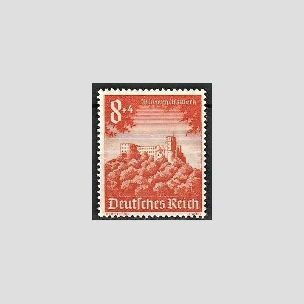 FRIMRKER TYSK RIGE: 1940 | AFA 750 | Vinterhjlp. - 8+4 pf. orange - Postfrisk