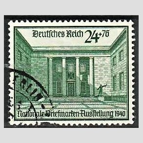 FRIM�RKER TYSK RIGE: 1940 | AFA 738 | Frim�rkeudstilling. - 24 + 76 pf. - Stemplet