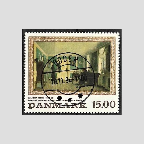 FRIMRKER DANMARK | 1994 - AFA 1082 - Maleriserie 7 - 15,00 Kr. flerfarvet - Pragt Stemplet Odder